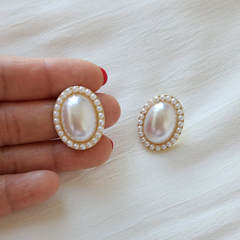 Pearl Stud Earrings | Style No. 163