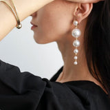 Long Pearl Earrings | Style No. 168