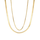 Two Layers Gold Chain Necklace