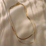 Two Layers Gold Chain Necklace