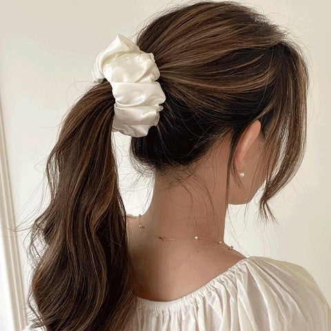 White scrunchies