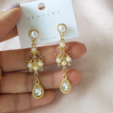 Antique Earrings With Pearls and Crystal | Style No. 106