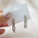 Silver Chain Earrings