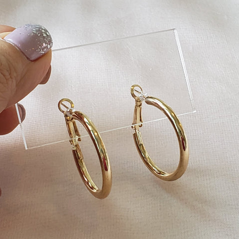 Gold Hoop Earrings | Style No. 104