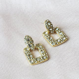 Gold Rhinestone Earrings