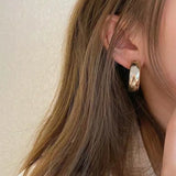 Thick Hoop Earrings | Style No. 123