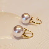 Large White Pearl Earrings | Style No. 164