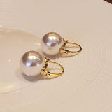 Large White Pearl Earrings | Style No. 164