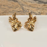 Irregular Shaped Gold Stud Earrings | Style No. 175