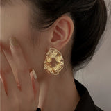 Large Gold Stud Earrings | Style No. 121