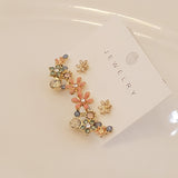 Colorful Flower Jacket Earrings