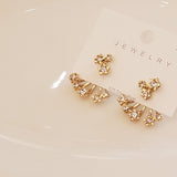 Jackets Earrings With Sparkly Gold Stars