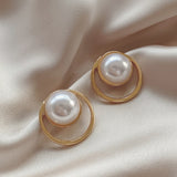 Large Pearl Stud Earrings | Style No. 241