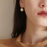 Large White Pearl Earrings | Style No. 164