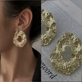 Large Gold Stud Earrings | Style No. 121