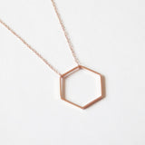 rose gold necklace by Adruzy