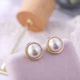 White Pearl Stud Earrings | Style No. 237